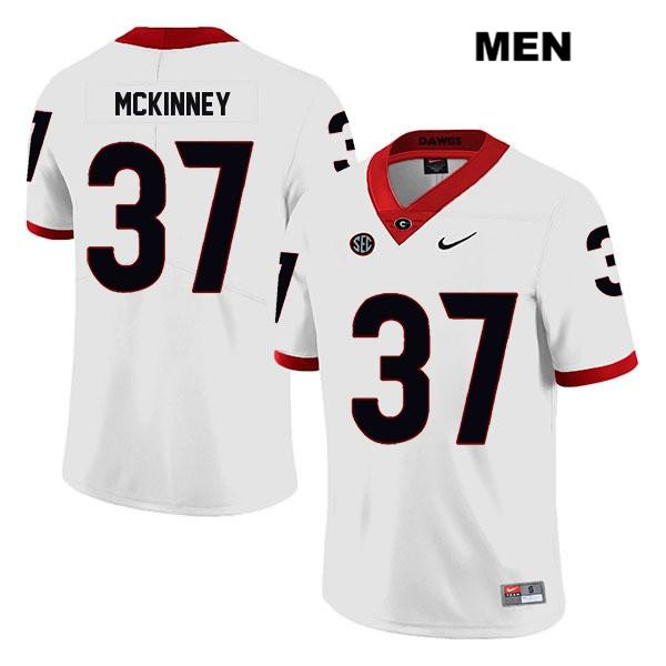 Georgia Bulldogs Men's Jordon McKinney #37 NCAA Legend Authentic White Nike Stitched College Football Jersey RRC6256QA